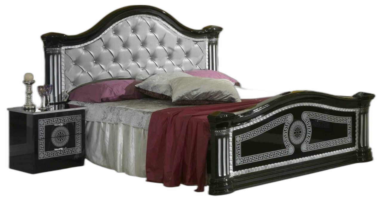 Xlmoebel Schlafzimmer-Set Chesterfield Bett mit Nachttischen im Antik Design, (3-tlg., Bett + 2x Nachttische), Hergestellt in Europa