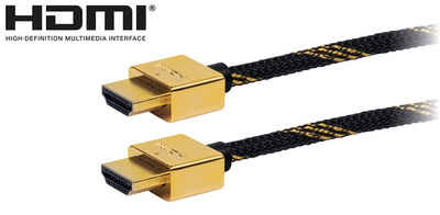 Schwaiger HDMSL15 531 HDMI-Kabel, HDMI-Stecker, (150 cm), 3D tauglich