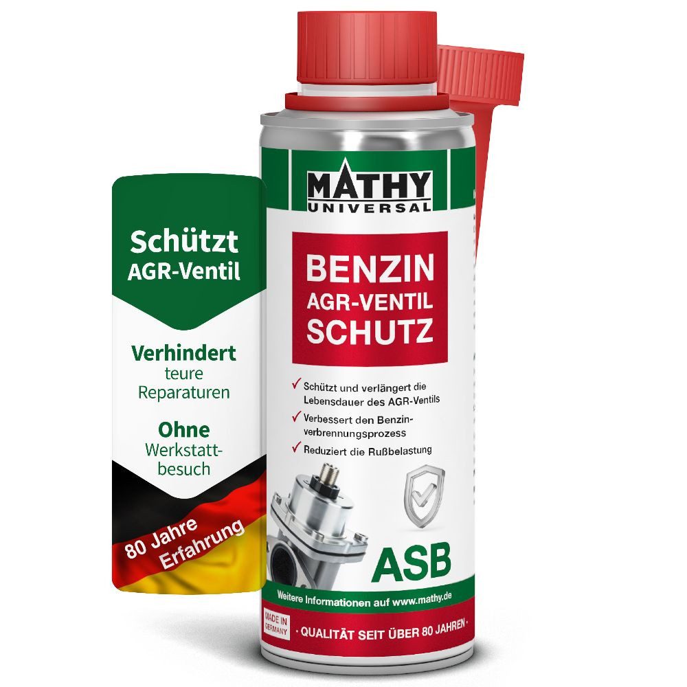 MATHY Benzin-Stabilisator MATHY-ASB AGR-Ventil-Schutz Benzin 200 ml, 0,2 l, (1-St) Pflege + Schutz des AGR-Systems