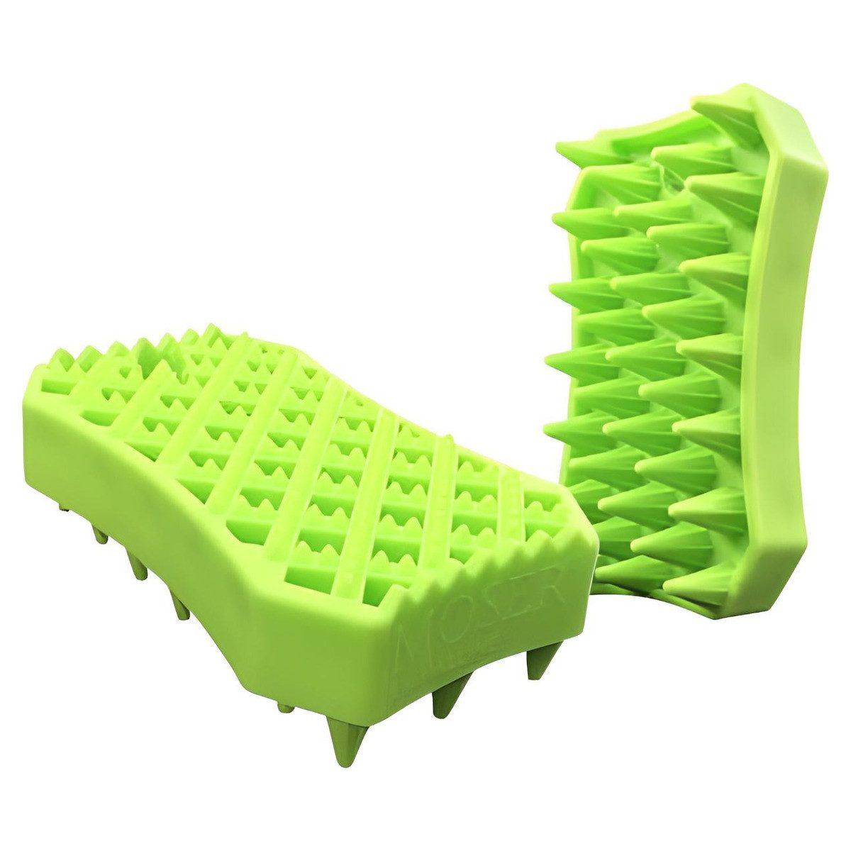 Moser Fellkamm Gummibürste Sheddy grün für Katzen