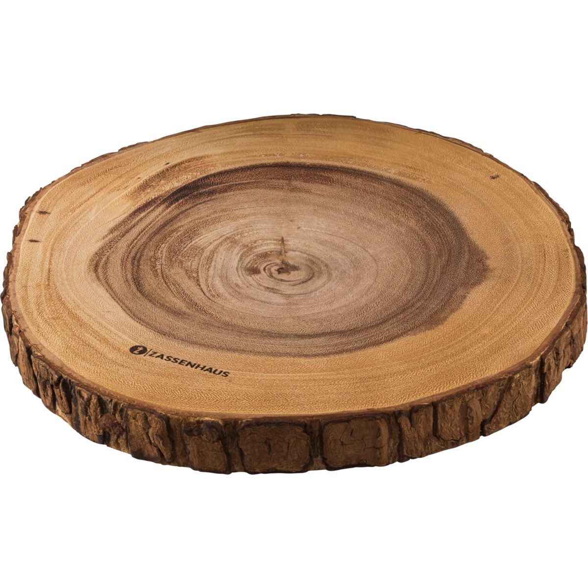 ZASSENHAUS Schneidebrett Servierplatte Akazie rund 32x2,5cm, Holz