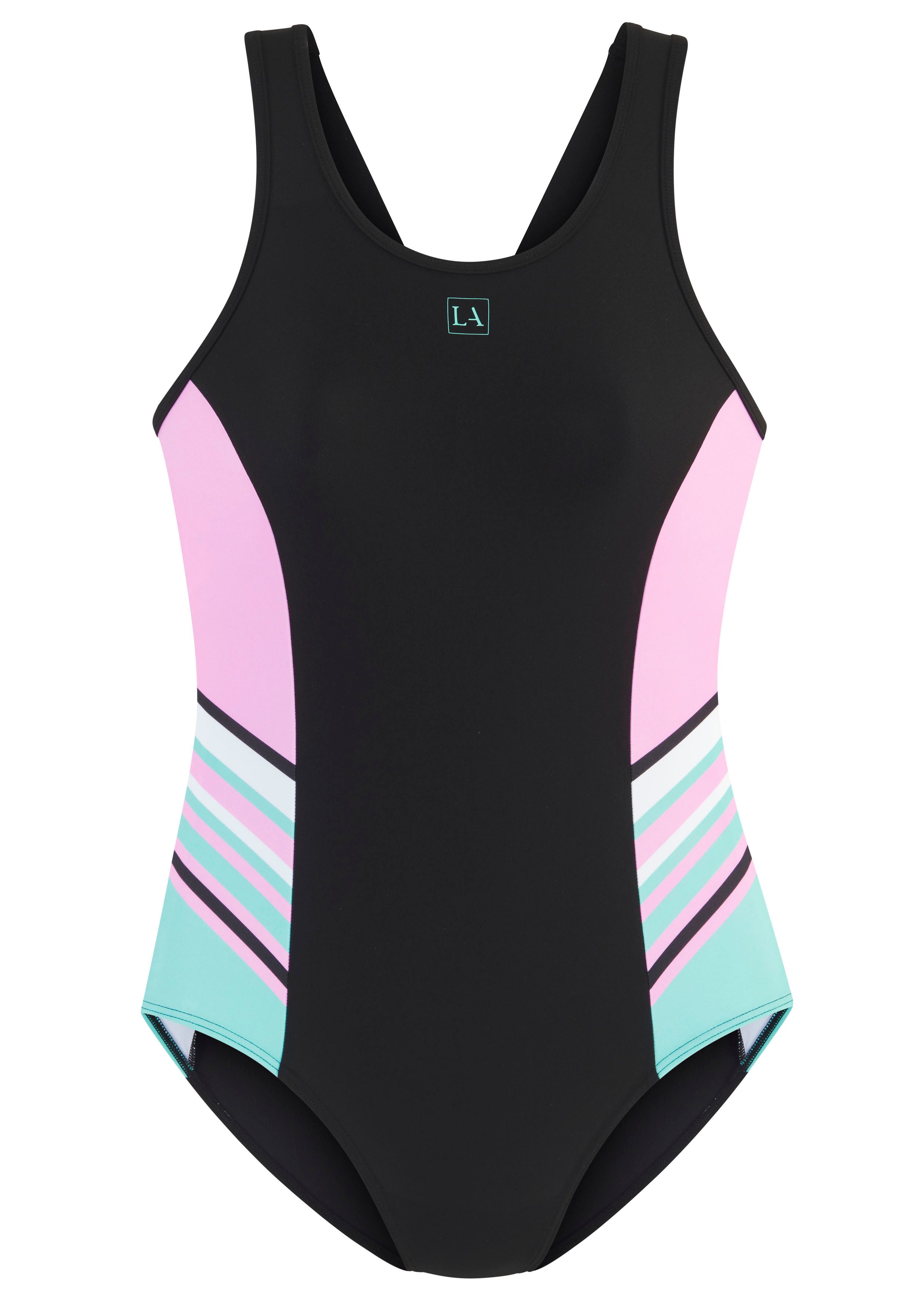 LASCANA ACTIVE Badeanzug mit hohem Rücken günstig online kaufen
