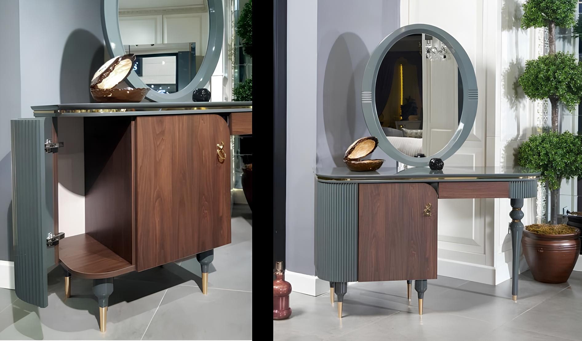 JVmoebel Schminktisch Kosmetiktisch und Spiegel Set für das Schlafzimmer, Made in Europa