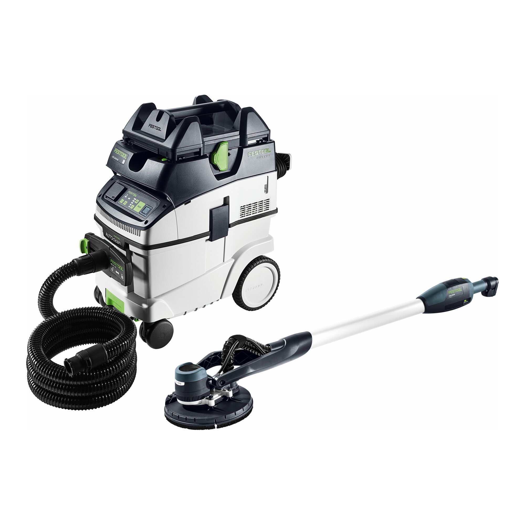 FESTOOL Trockenbauschleifer Festool Langhalsschleifer- und Sauger-Set PLANEX LHS-E 225/CTL 36-Set