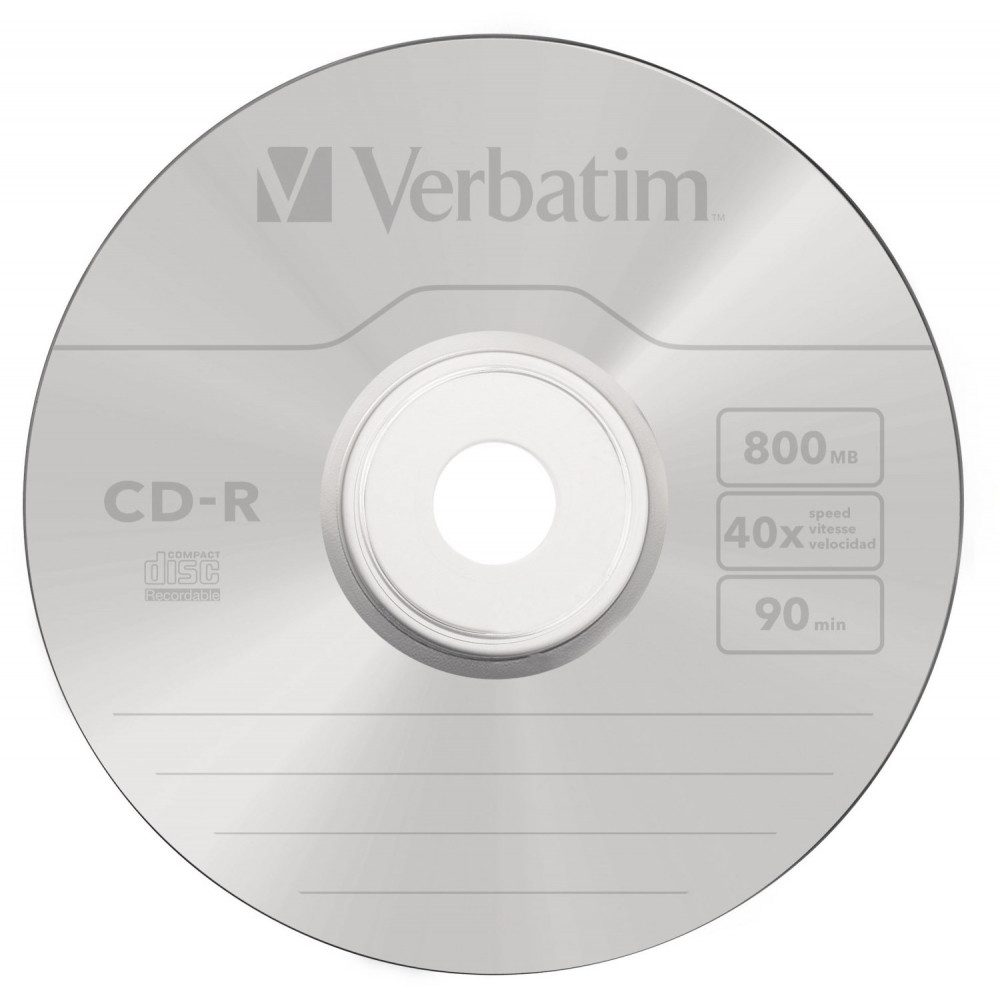Verbatim CD-Rohling Verbatim CD-R 40x 800MB 10er Jewel Case Rohlinge.