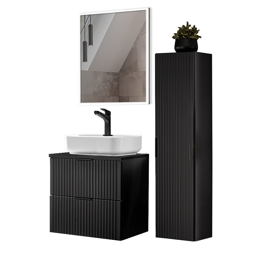 Badmöbel-Set ADELAIDE-56-BLACK
