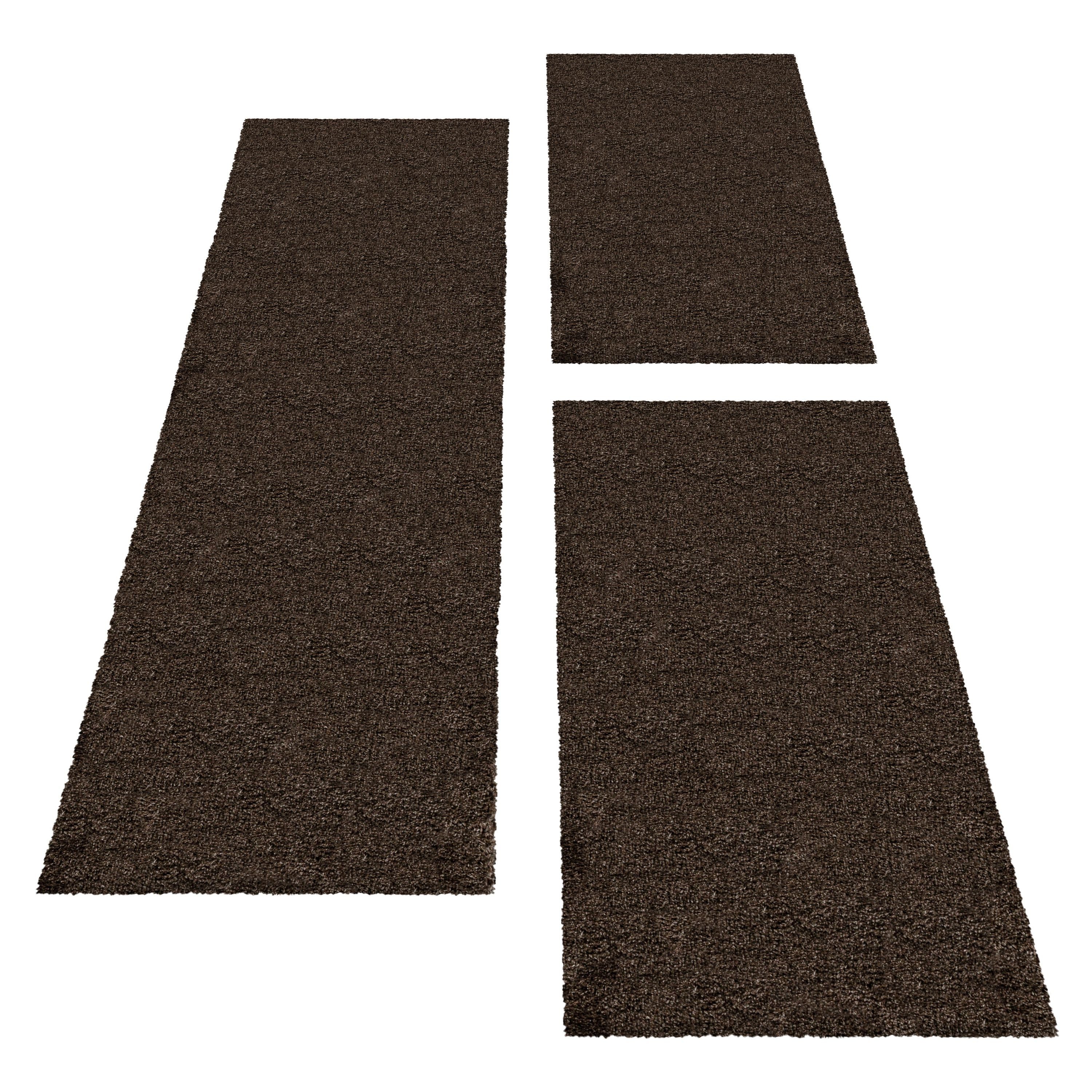 Carpettex Hochflor-Bettumrandung Unicolor - Einfarbig, Höhe günstig online kaufen
