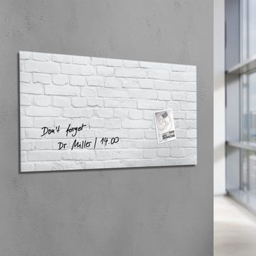 Sigel Magnettafel, Glas Magnetboard artverum® 91x46 Whiteboard Magnet Wand Tafel