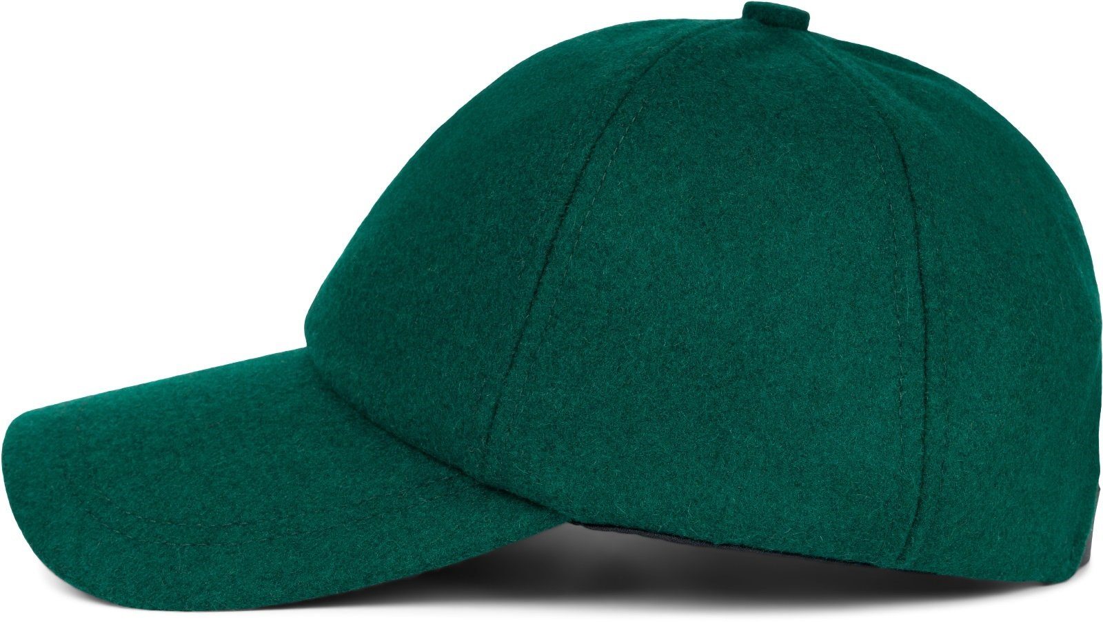 (1-St) Wolle Cap Baseball Dunkelgrün Baseball mit styleBREAKER Cap