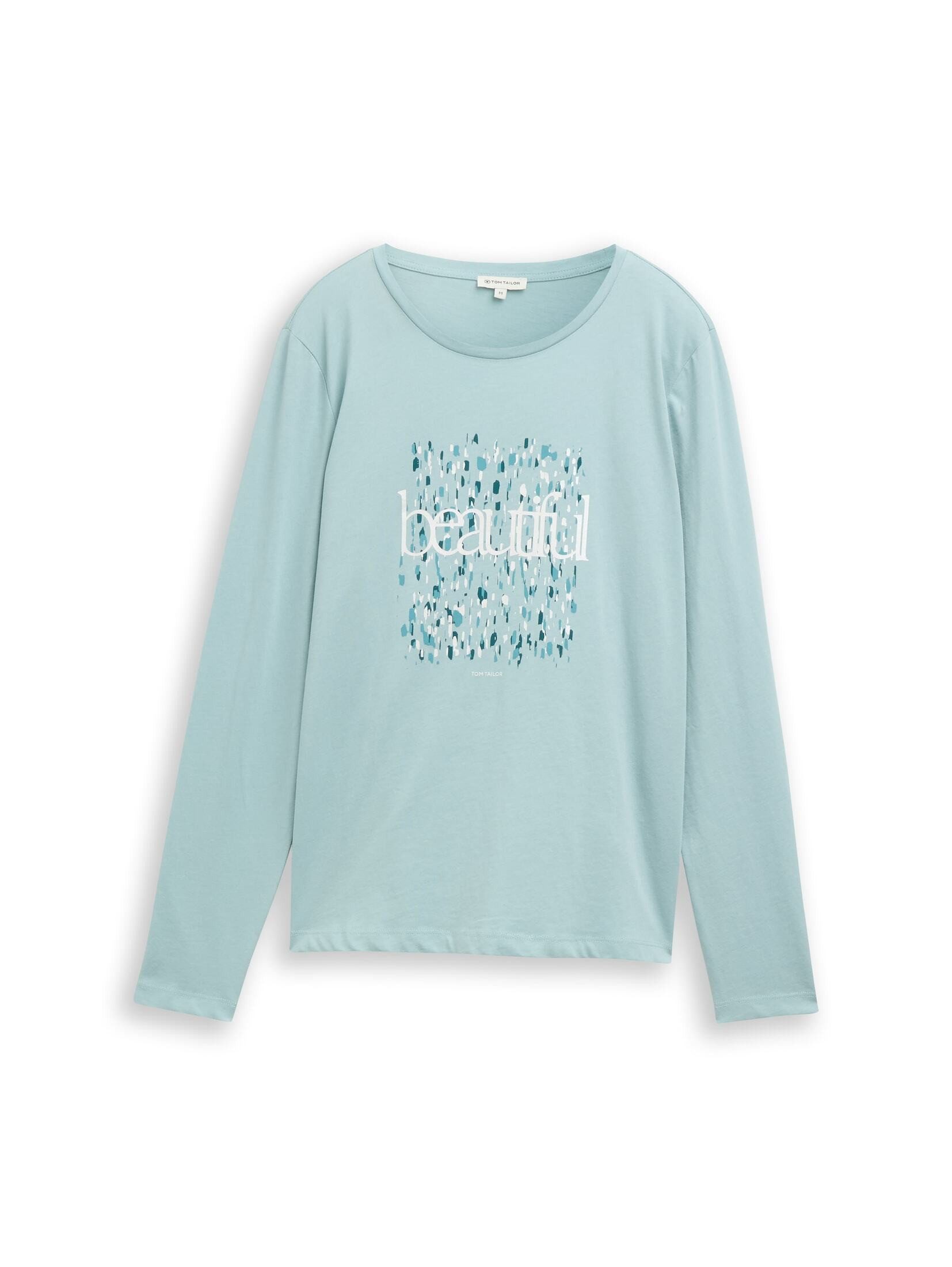 TOM TAILOR Langarmshirt T-Shirt Langarmshirt mit Print günstig online kaufen