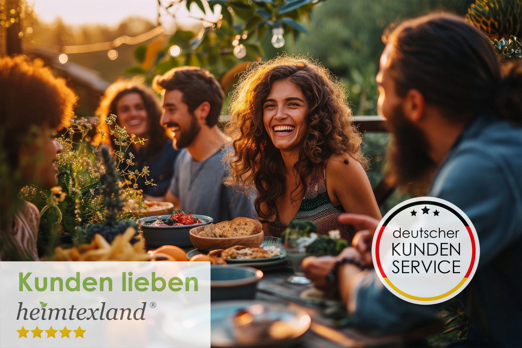 heimtexland Tischdecke Outdoor Tischläufer wetterfest Garten Tischdeko (Stück 1-tlg, 1), schmutz-/wasserabweisend I UV-beständig I waschbar