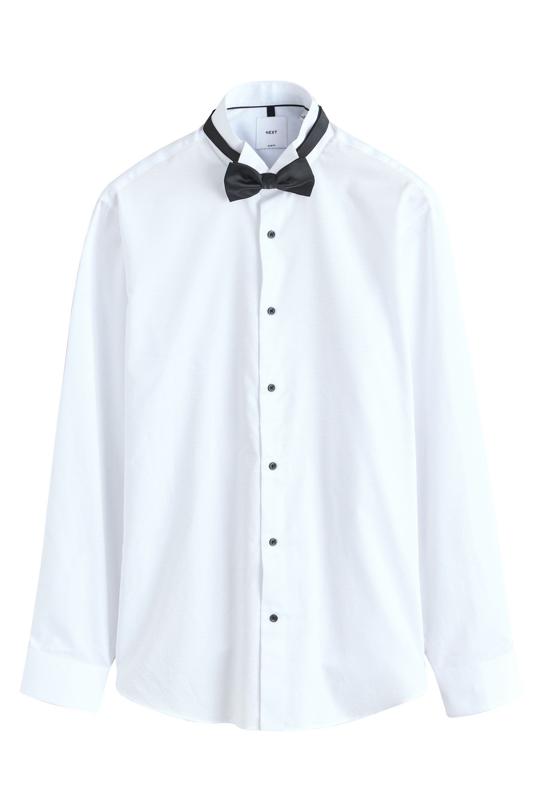 Langarmhemd Slim Fit Hemd, Kummerbund und Fliege im 3er-Pack