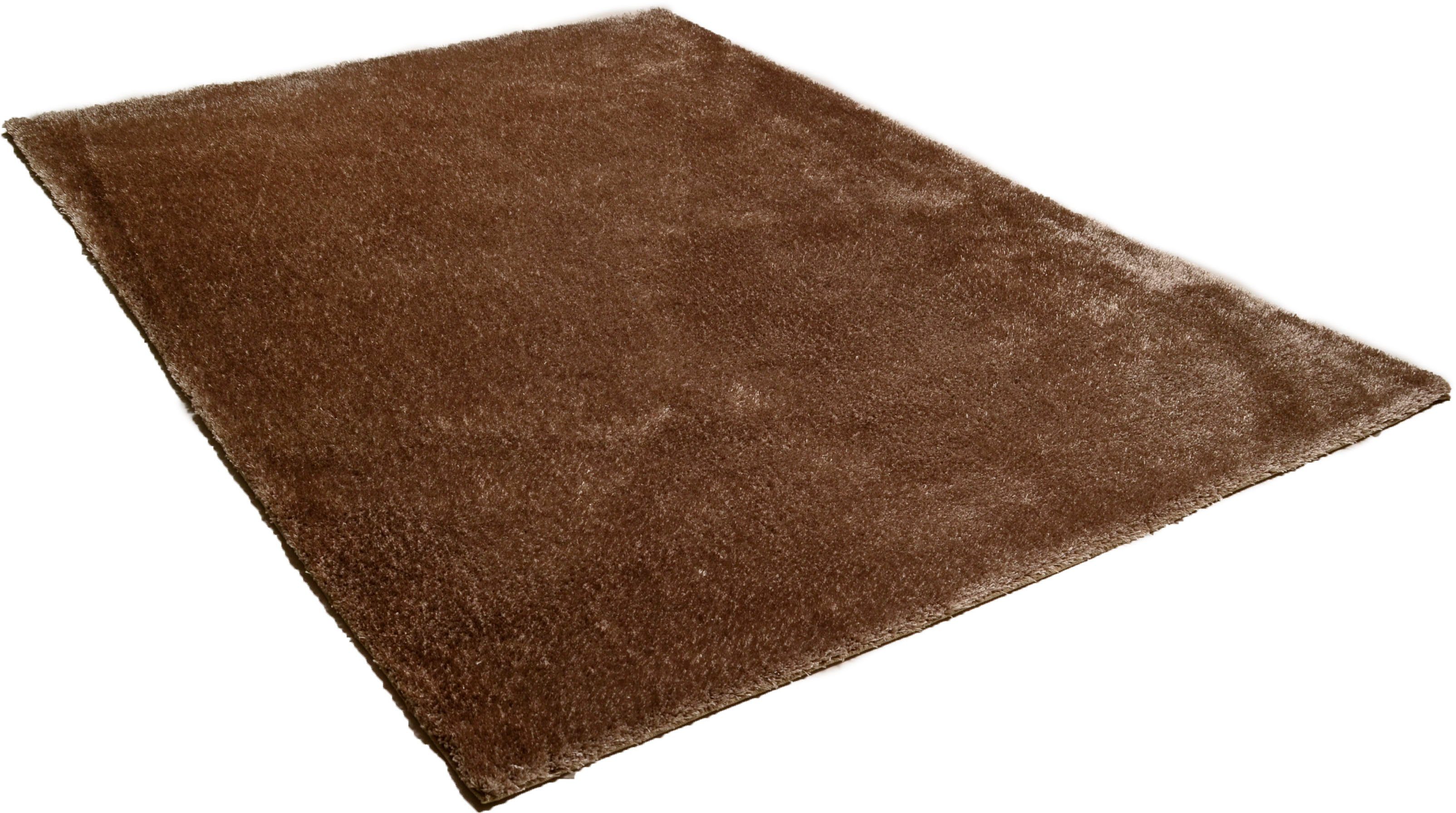 THEKO Hochflor-Teppich Vido, rechteckig, Höhe: 32 mm, Uni Farben, handgetuftet, flauschig weich, Wohnzimmer