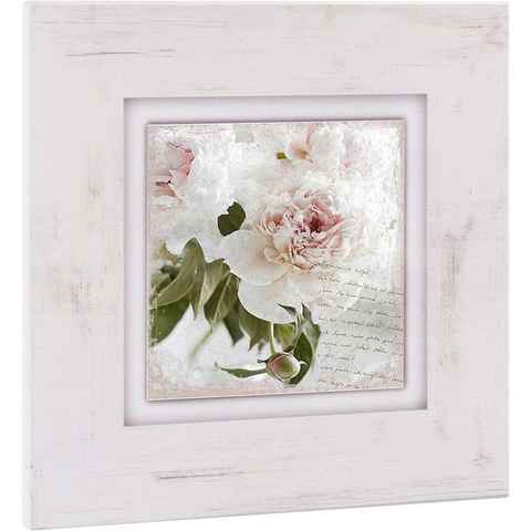 Home affaire Holzbild Rosa Blume, 40/40 cm