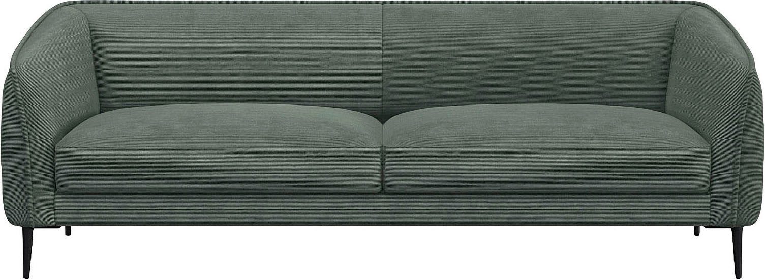 FLEXLUX 3-Sitzer Belle Designsofa, Couch, bequem durch Kaltschaum im Sitz, Skandinavisches Design, In hochwertiger Verarbeitung