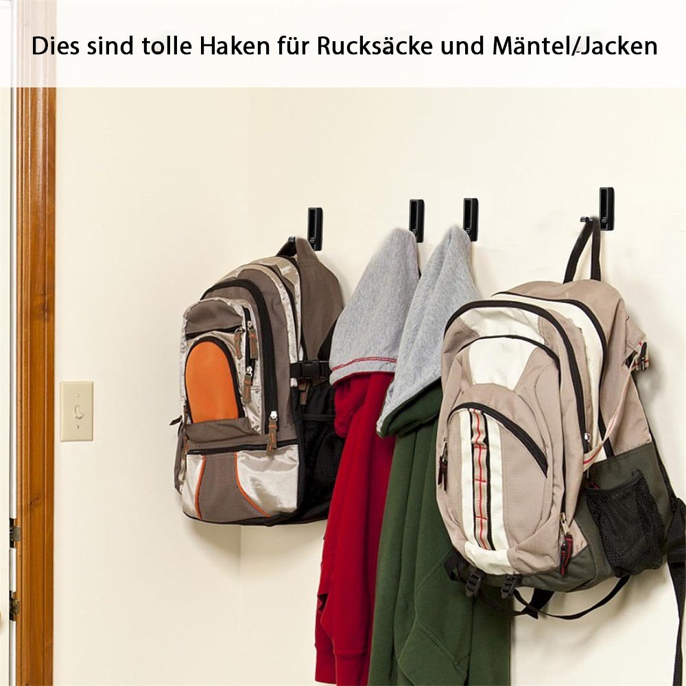 Mäntel, Praktisch Handtücher, Faltenhaken Wandhaken: TUABUR Schwarze für Taschen.