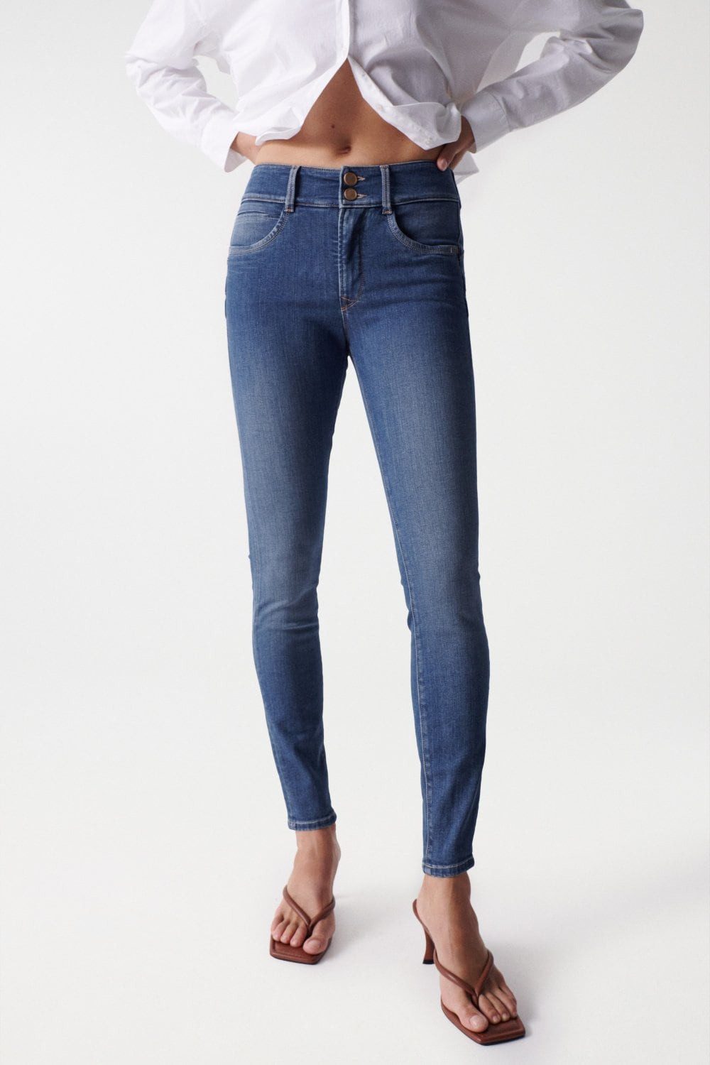 Salsa Stretch-Jeans SALSA JEANS SECRET PUSH IN SKINNY blue 21005683.853