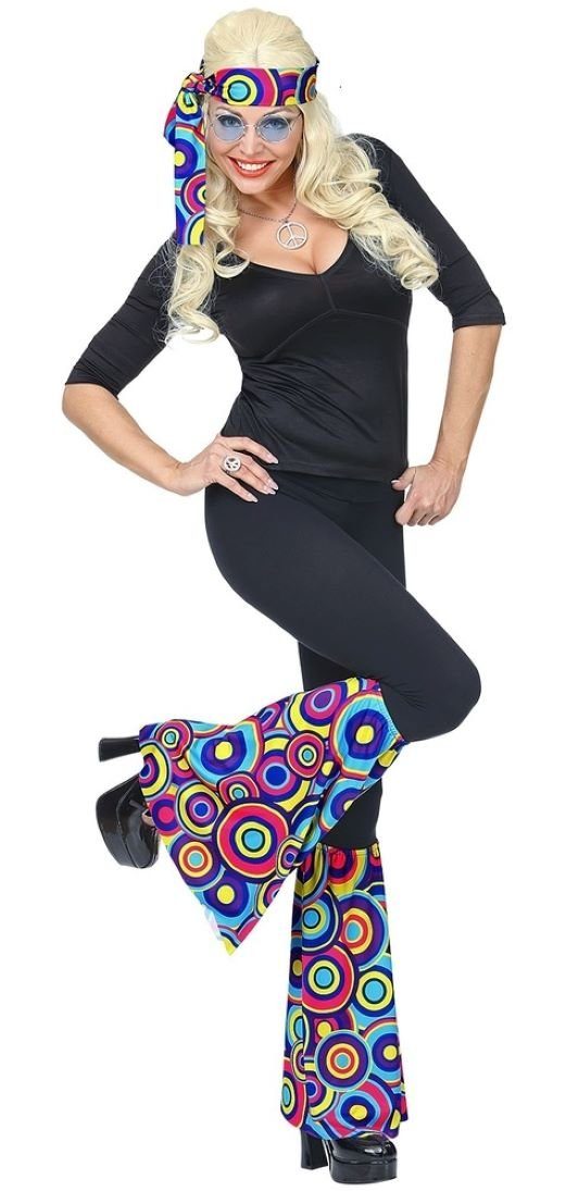 Widmann S.r.l. Hippie-Kostüm 70er Jahre Hippie Kostüm Set 'Bubbles', Blau