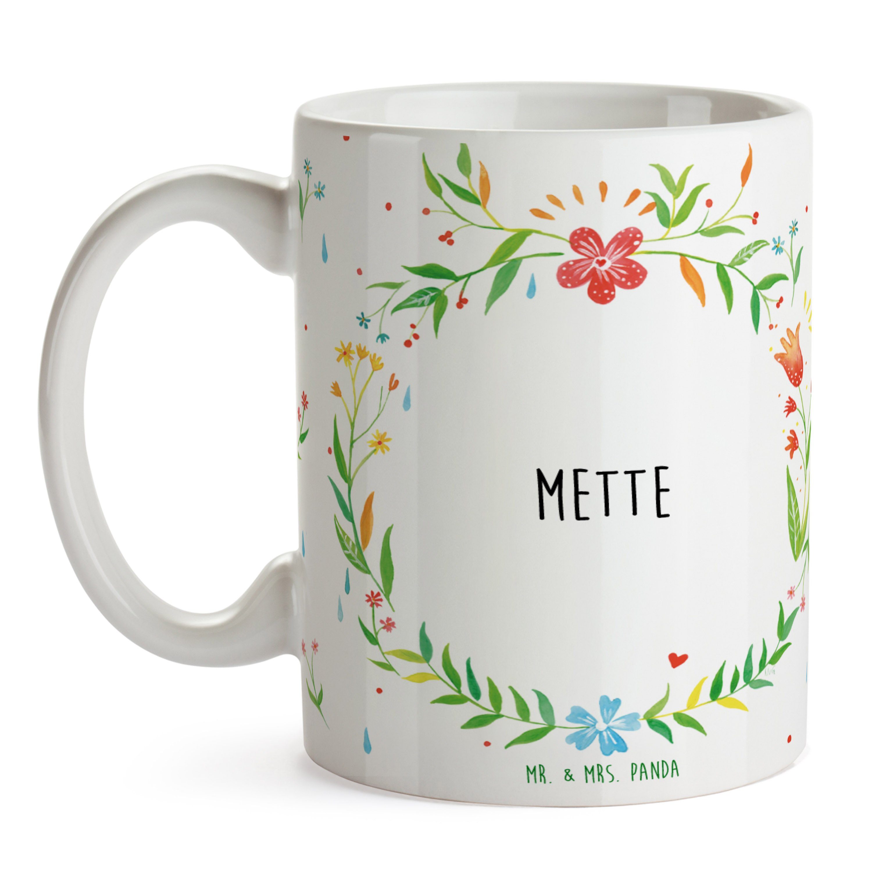 Tasse, Kaffeetasse, Teebecher, Keramik Geschenk, Sprüc, Geschenk Tasse & Panda Mrs. Tasse - Mr. Mette