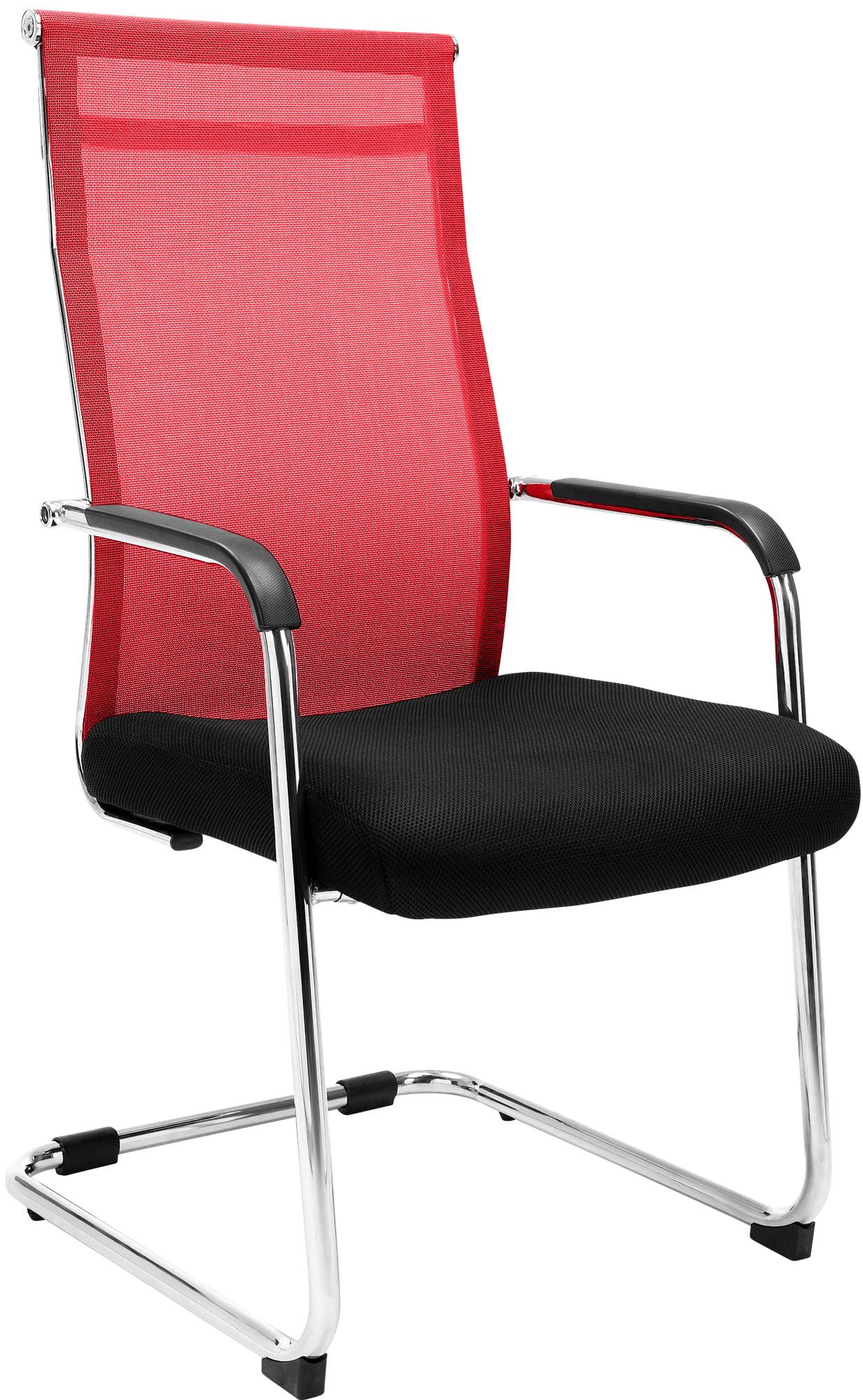 CLP Besucherstuhl Brenda, Freischwinger mit Stoff- und Netzbezug