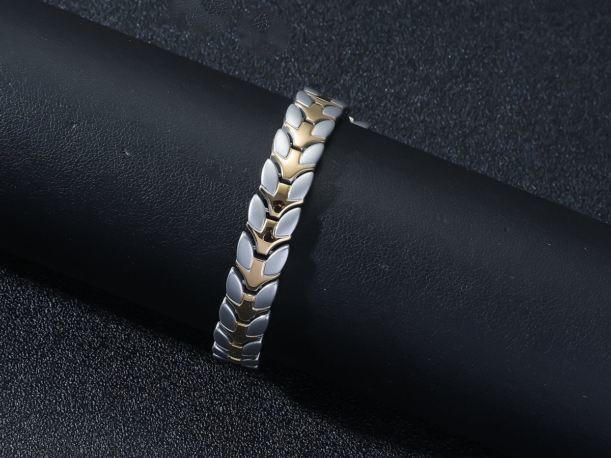 Eyecatcher Armkette Magnetarmband Kettenarmband Gold - Silber