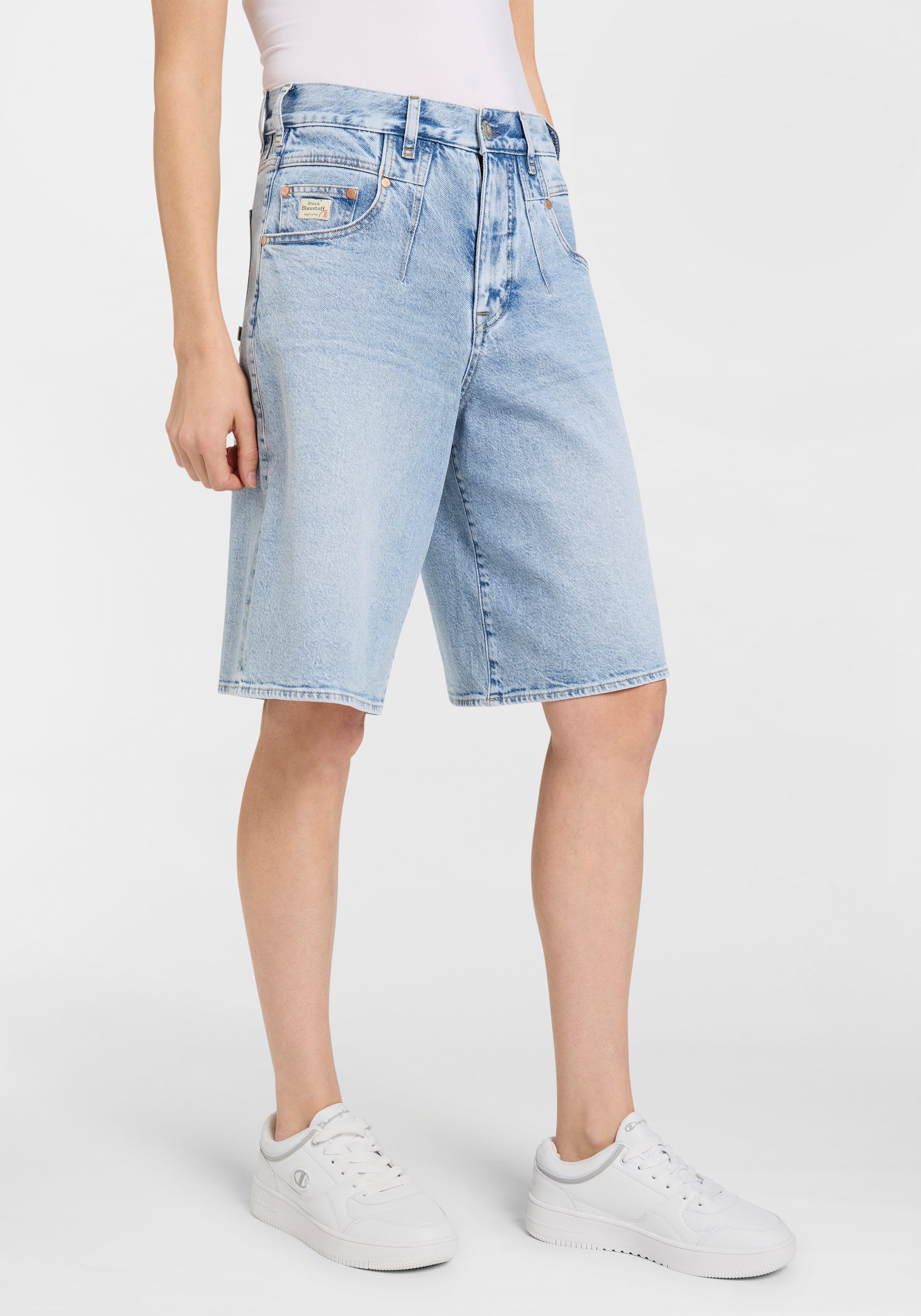 Herrlicher Jeansbermudas Brooke Bermuda Denim mit weitem Bein günstig online kaufen