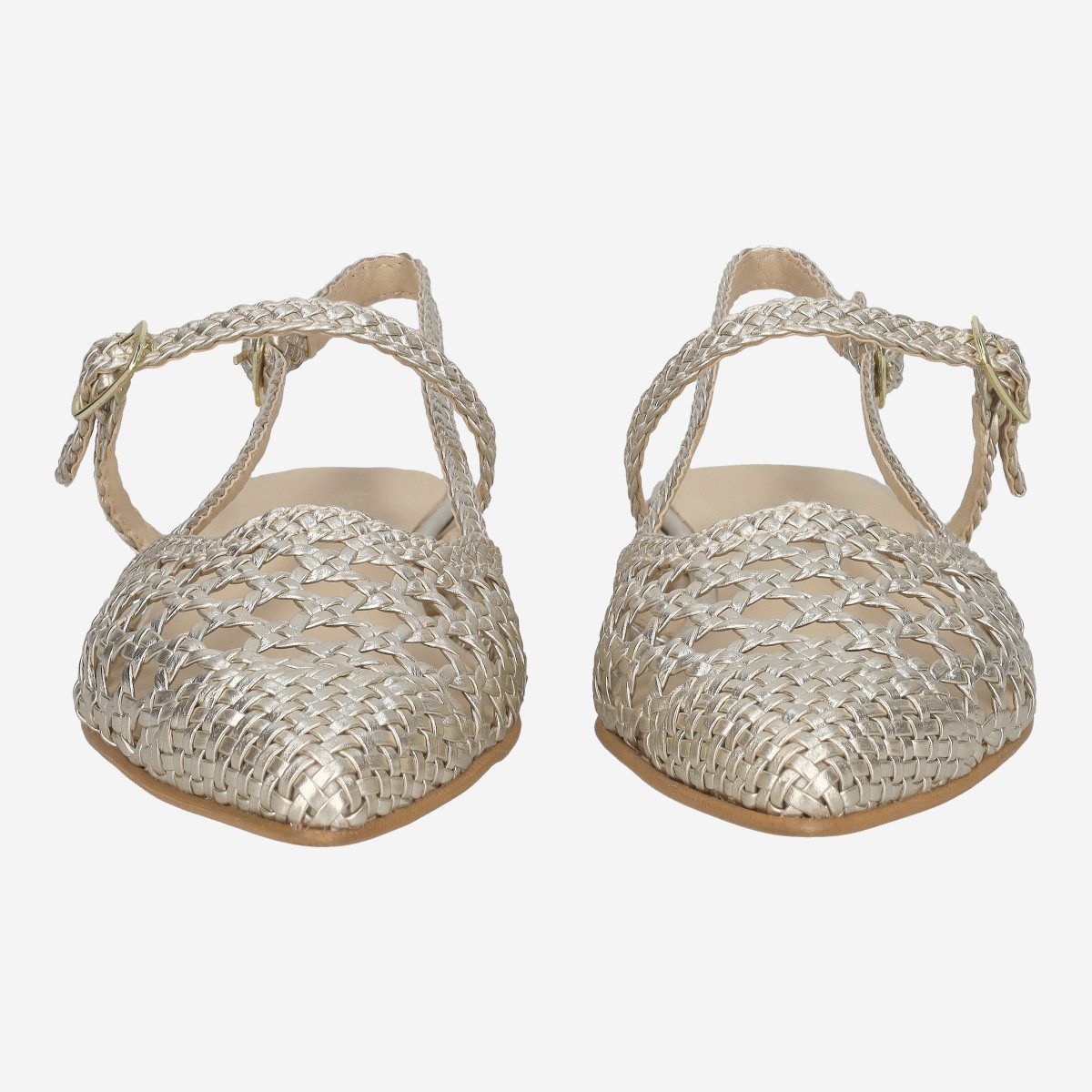 Maripé Maripé BENEDETTA V.1 PLATINO, Peeptoes & Slingpumps, Gold, Damen Pee günstig online kaufen