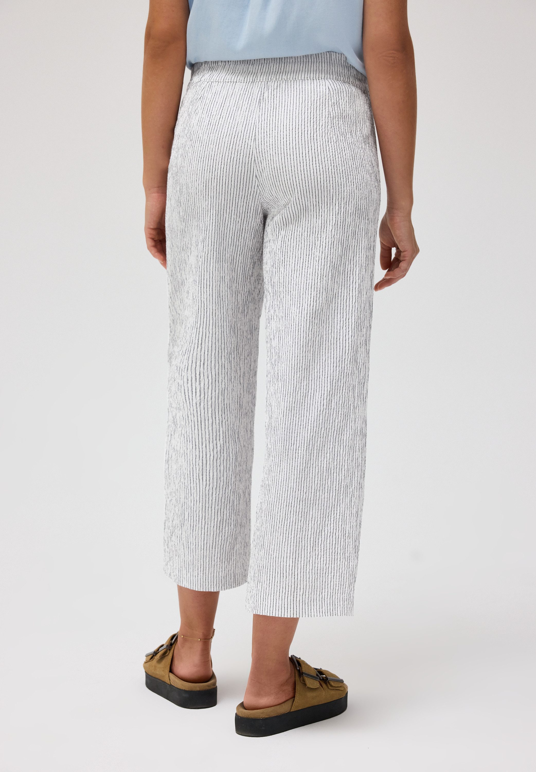 STREET ONE STUDIO Culotte aus Seersucker-Material