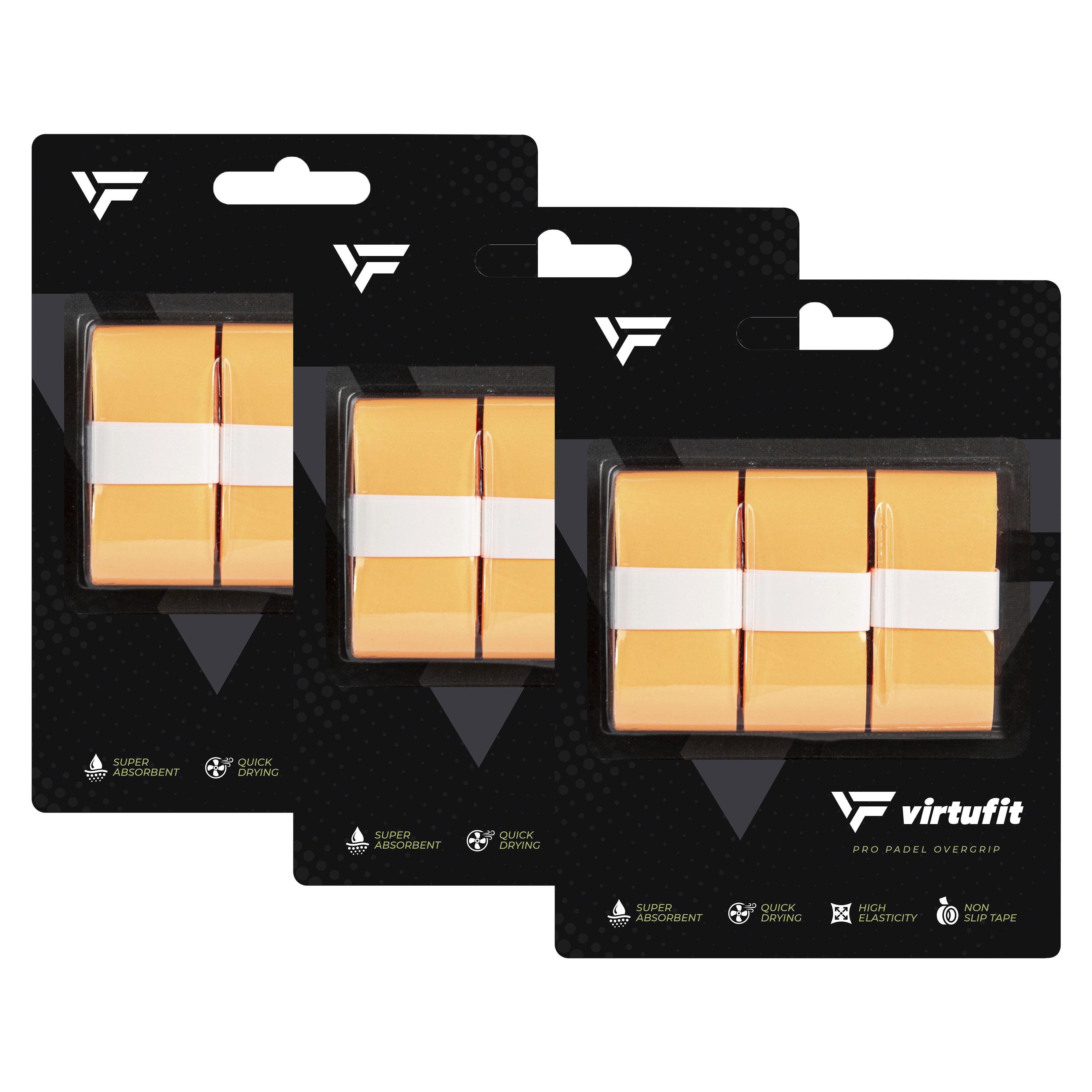 VirtuFit Griffband VirtuFit Pro Padel Übergriffbander - Orange - 9 Stück