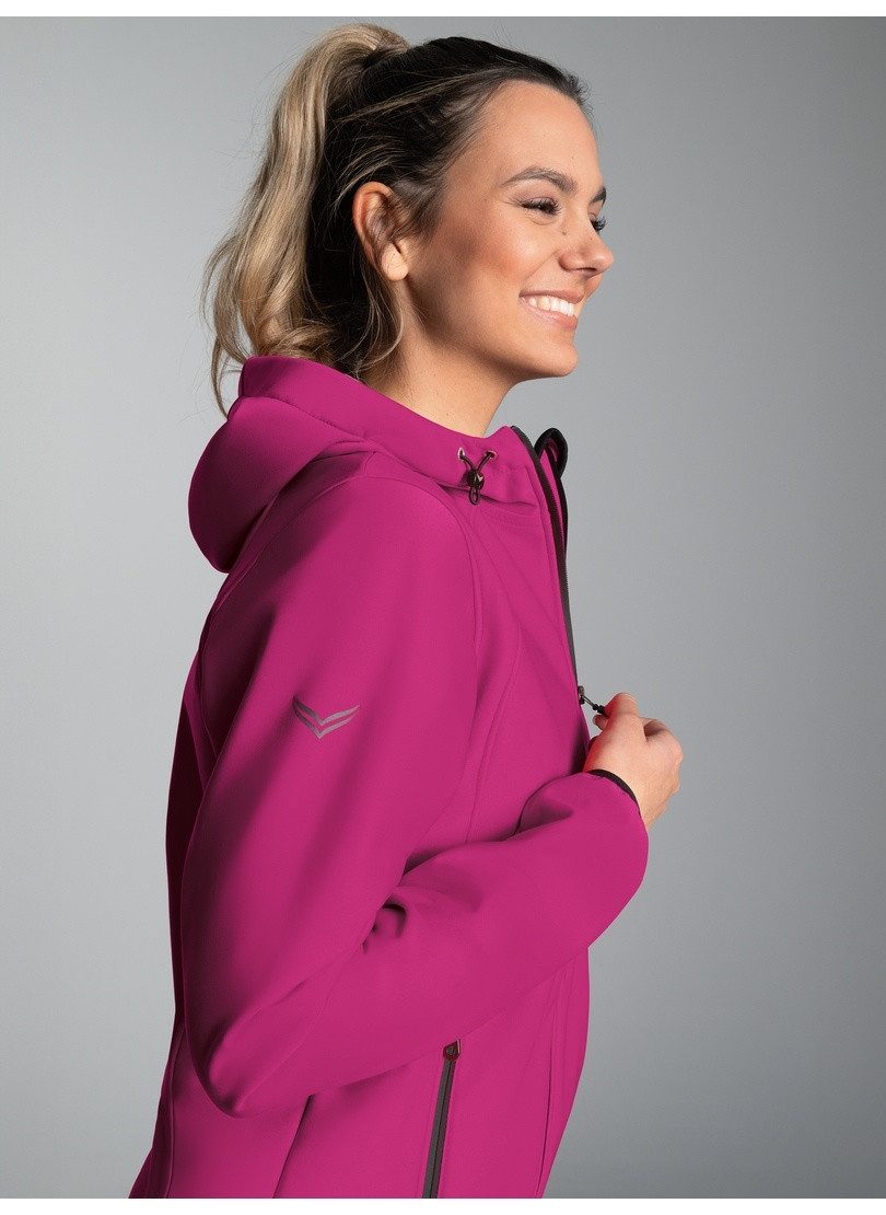 Trigema Softshelljacke TRIGEMA Taillierte Softshell–Kapuzenjacke (1-St)
