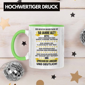 Trendation Tasse Trendation - 50. Geburtstag Männer Tasse Geschenk Geschenkidee 50er Geburtstag Spruch Perfektion Vater Papa Lustiger Spruch Witzig