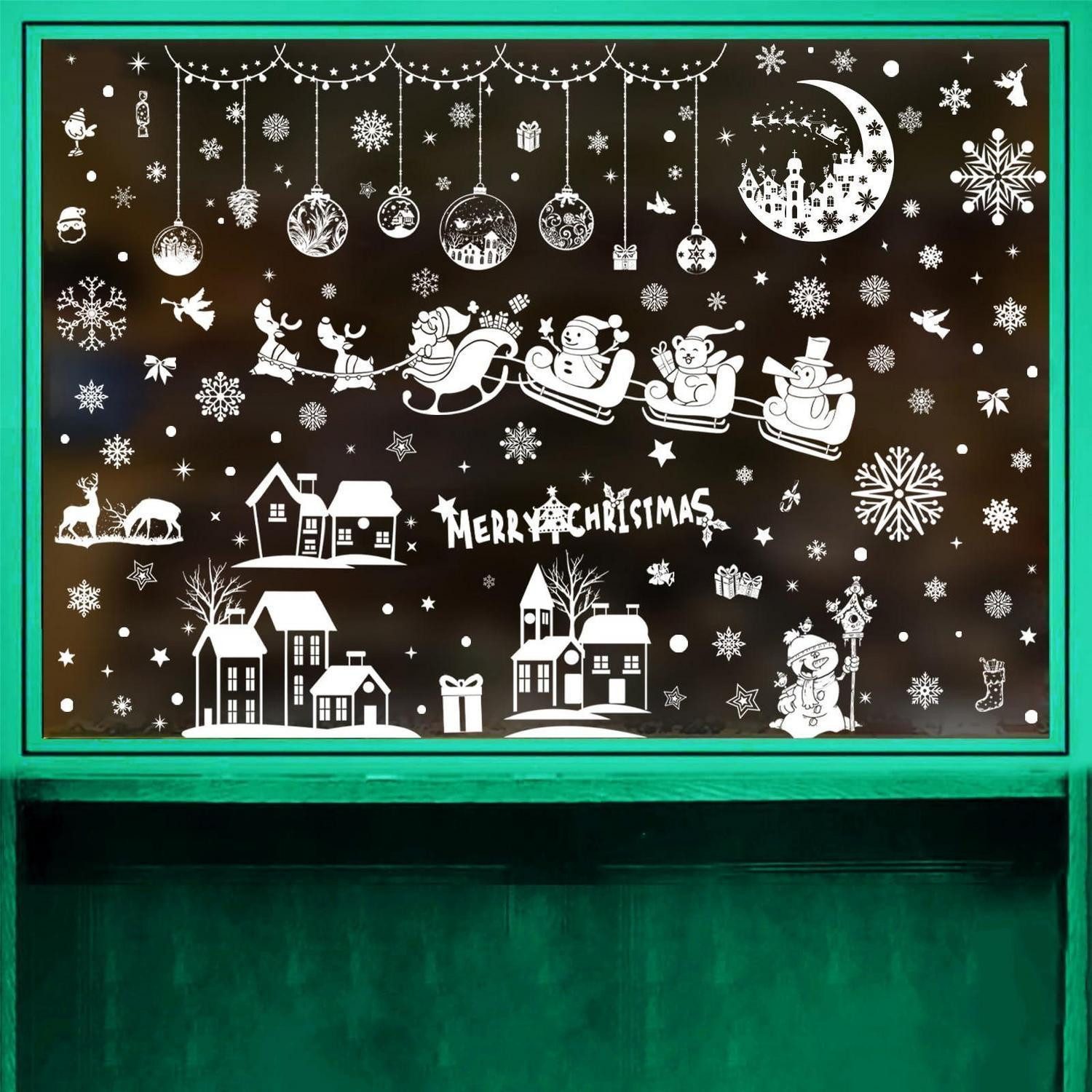 LuxusKollektion Fensterbild Fensterbilder Weihnachten 9 Bogen Weiss