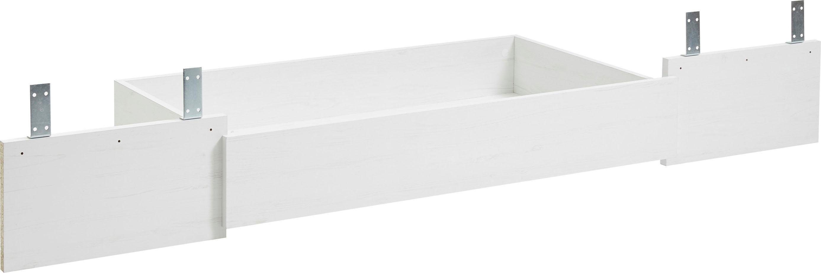 Home affaire Bettschubkasten Florenz Bettkasten in Pinie Weiß, Schubkasten günstig online kaufen