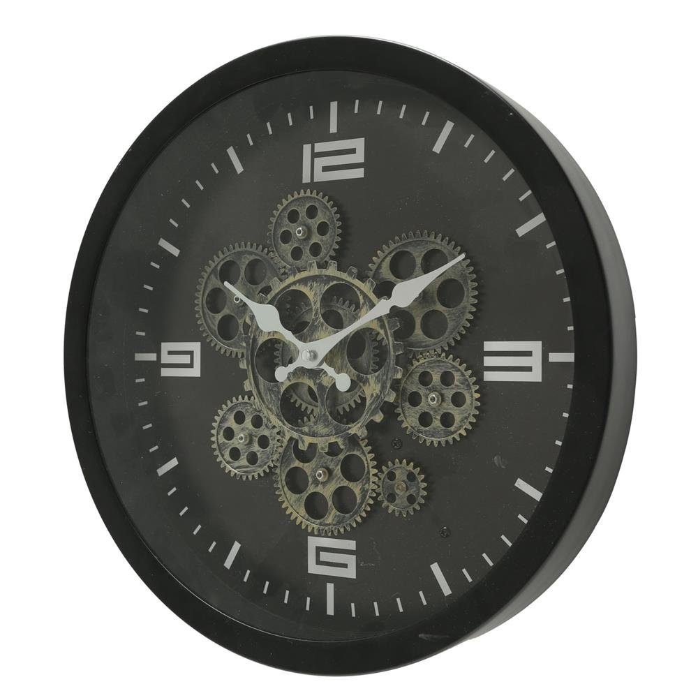 BOLTZE Wanduhr BigTime (analog, aus Metall im Industrial-Design, Durchmesser von 38 cm)