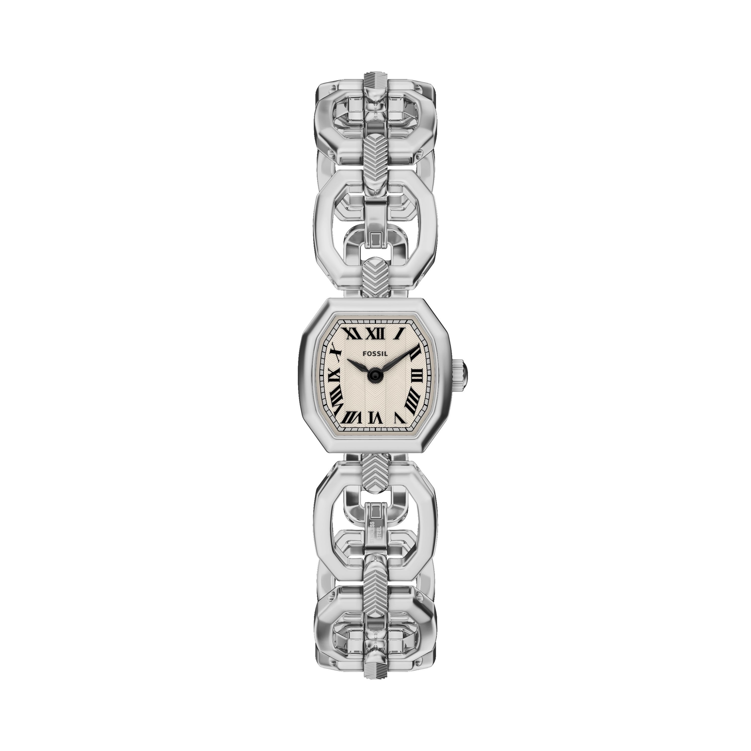 Fossil Harlow ES5485, Armbanduhr, Damenuhr, Edelstahlarmband, analog