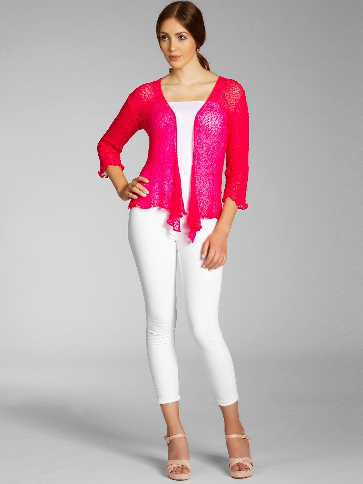 Caspar Strickjacke STJ022 angenehm leichter Damen günstig online kaufen