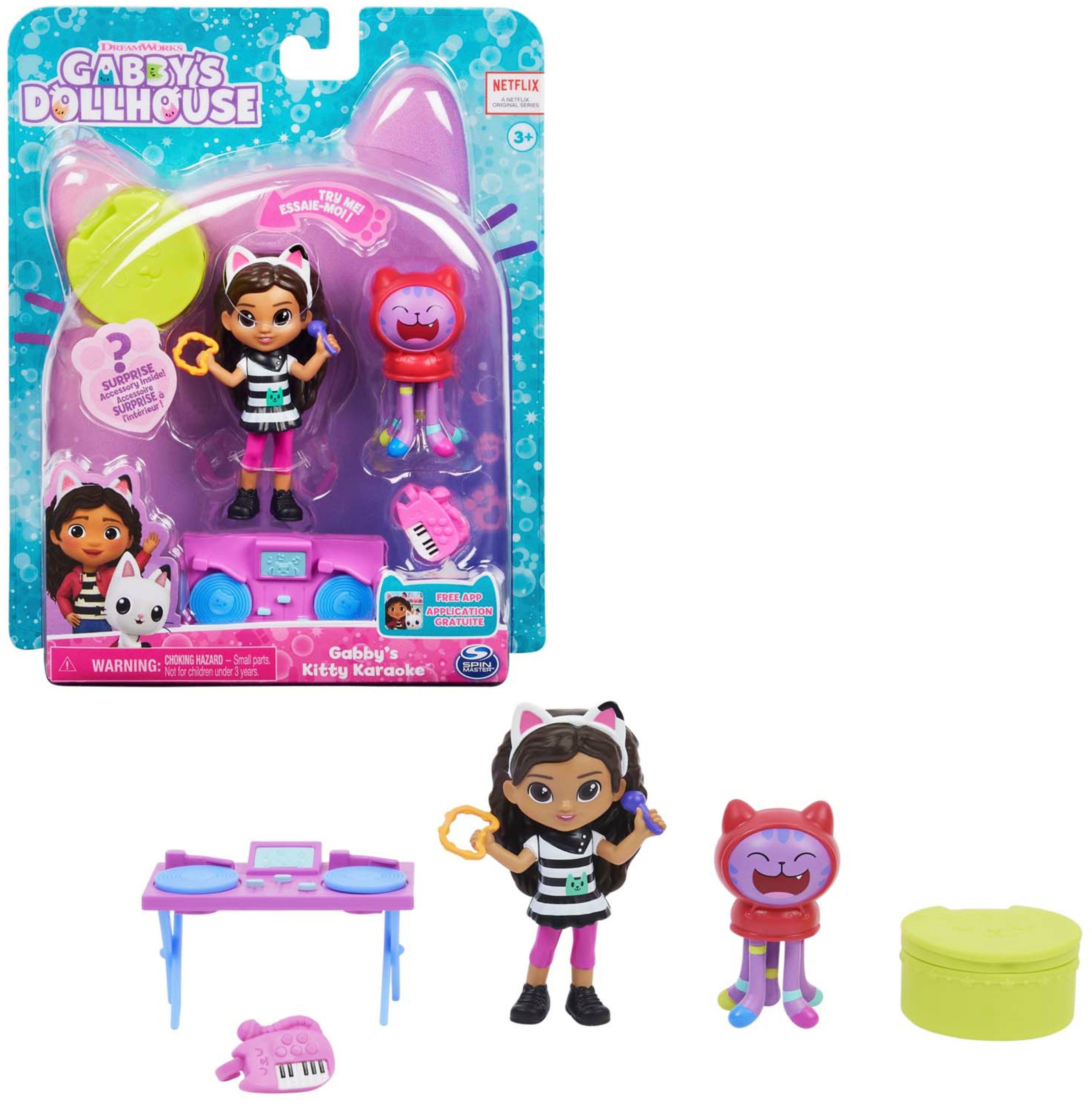 Spin Master Spielwelt Gabby's Dollhouse - Cat-tivity Pack – Musikset mit DJ Catnip, Karaoke Party