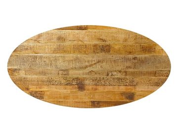 Casamia Esstisch Esstisch Liverpool oval 190x100cm Esszimmertisch Mangoholz massiv