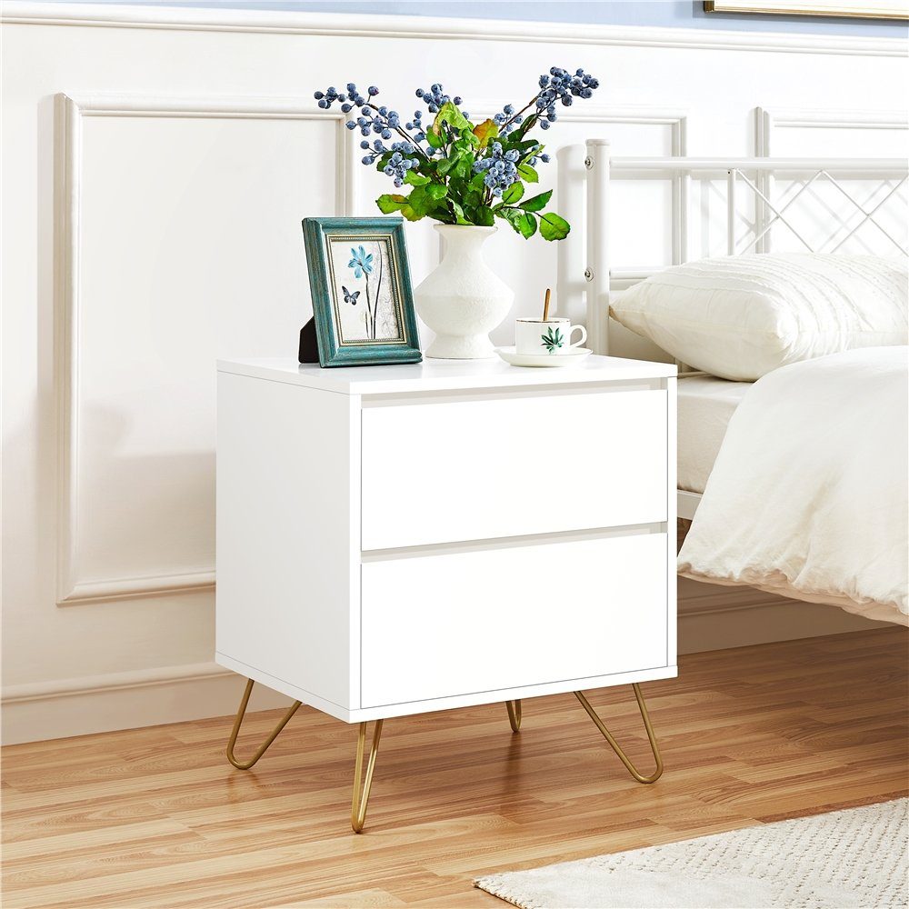 Yaheetech Nachttisch 50 × 40 × 56,5 cm (2-St), Beistelltisch Nachtkommode N günstig online kaufen