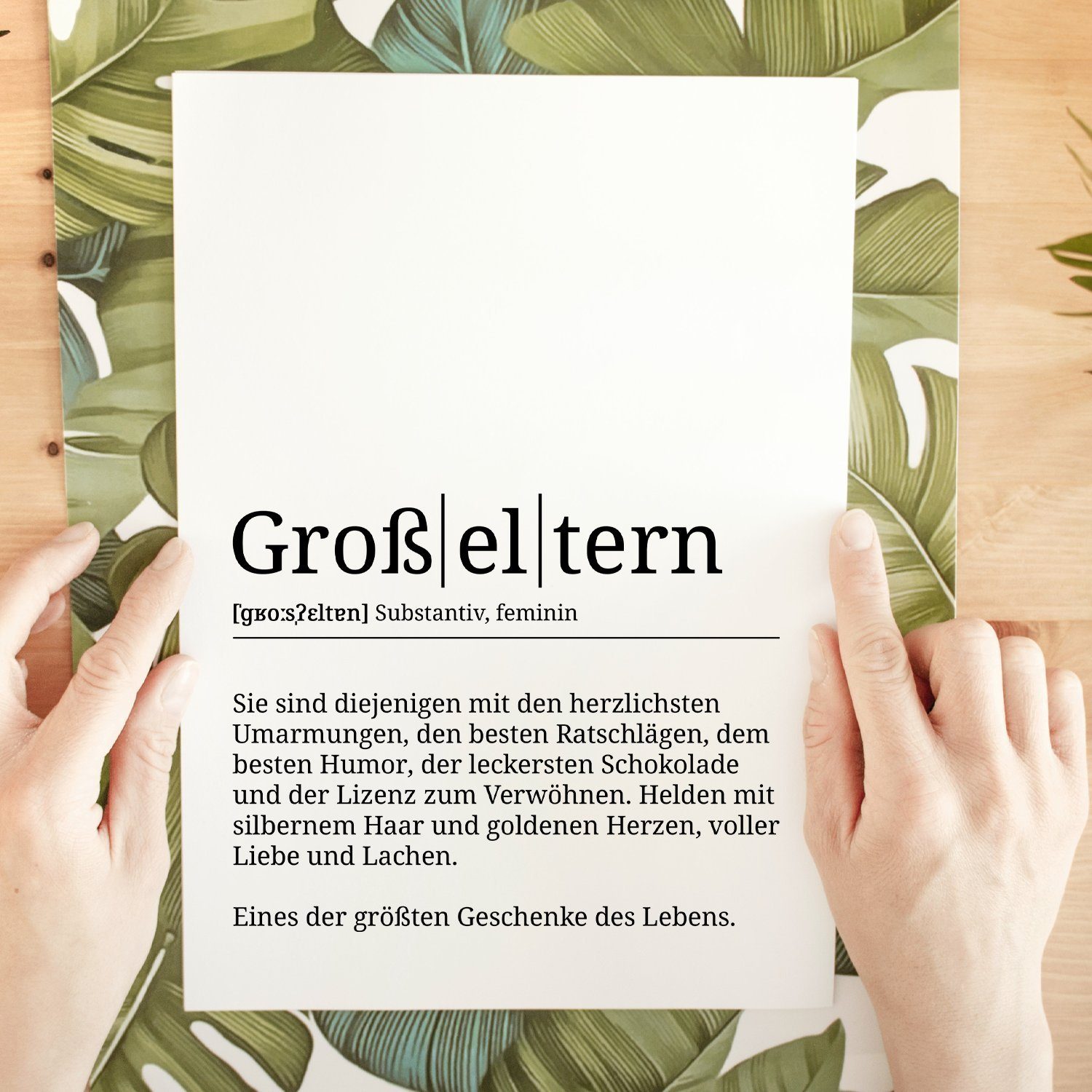 Tigerlino Poster Großeltern Definition Wandbild Oma günstig online kaufen