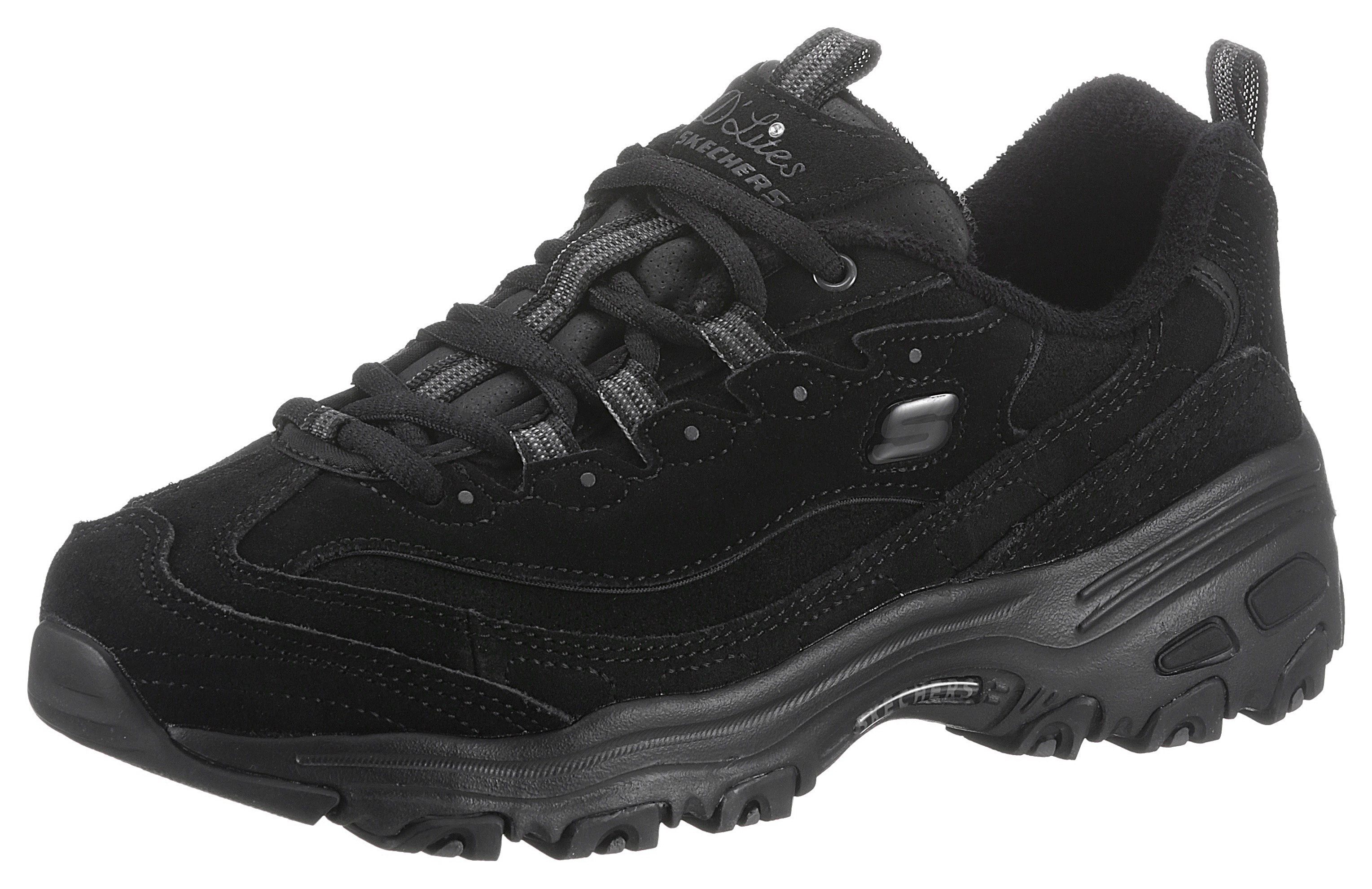 Skechers D'LITES - Sneaker weich gepolsterter Innensohle, Freizeitschuh, Halbschuh, Schnürschuh