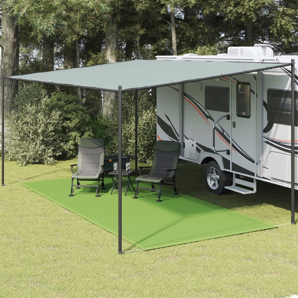 vidaXL Zeltteppiche Zeltteppich Outdoorteppich Campingteppich Hellgrün 250x550 cm HDPE, Höhe: 0 mm