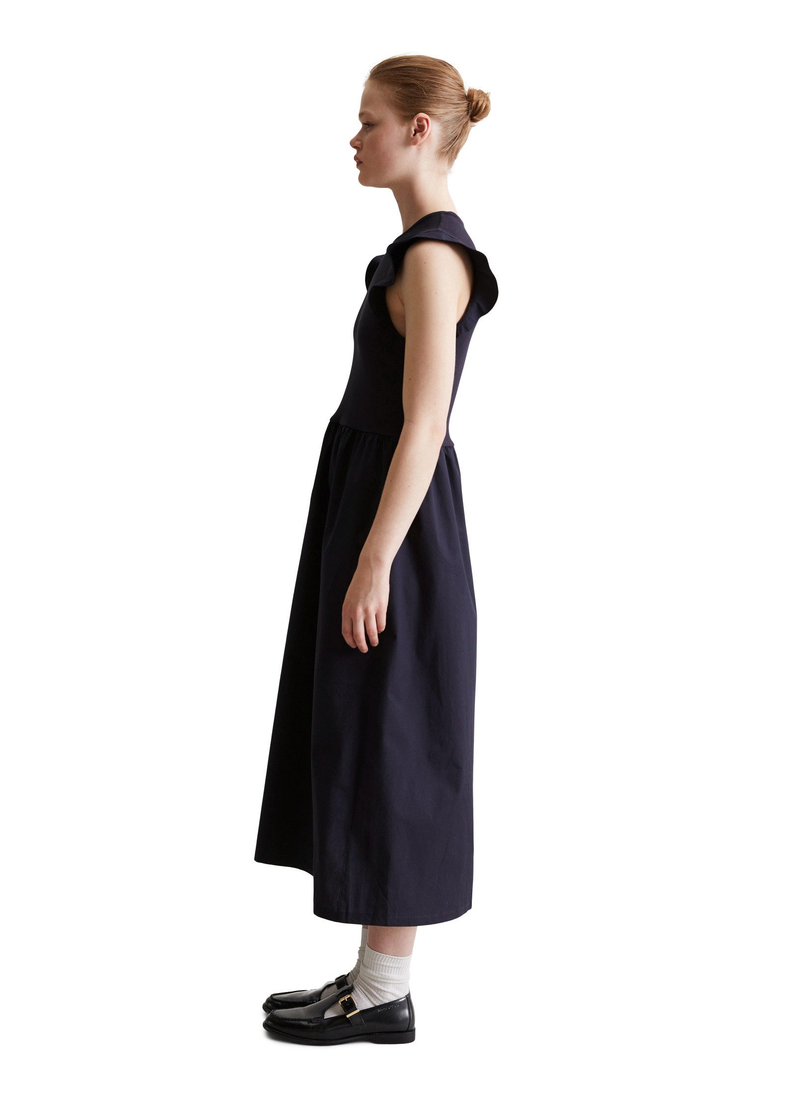 Marc O'Polo DENIM Jerseykleid mit Baumwoll-Popelinerock günstig online kaufen