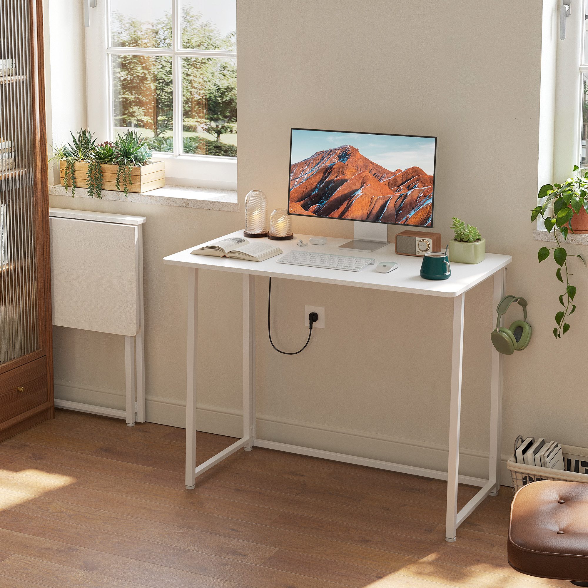 Bealife Schreibtisch Schreibtisch, Faltbar, verstellbare Tischbeine, günstig online kaufen