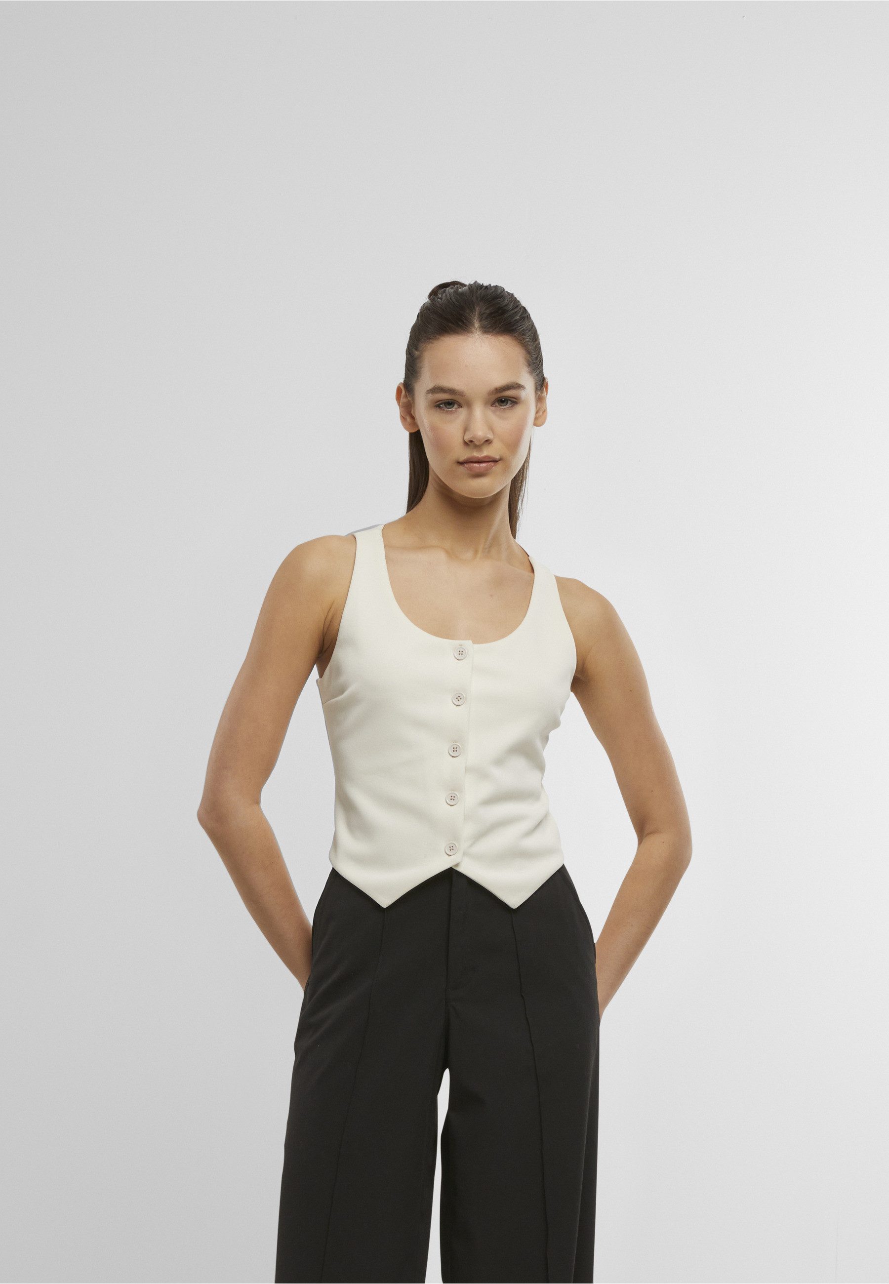 URBAN CLASSICS Steppweste Urban Classics Ladies Jersey Vest
