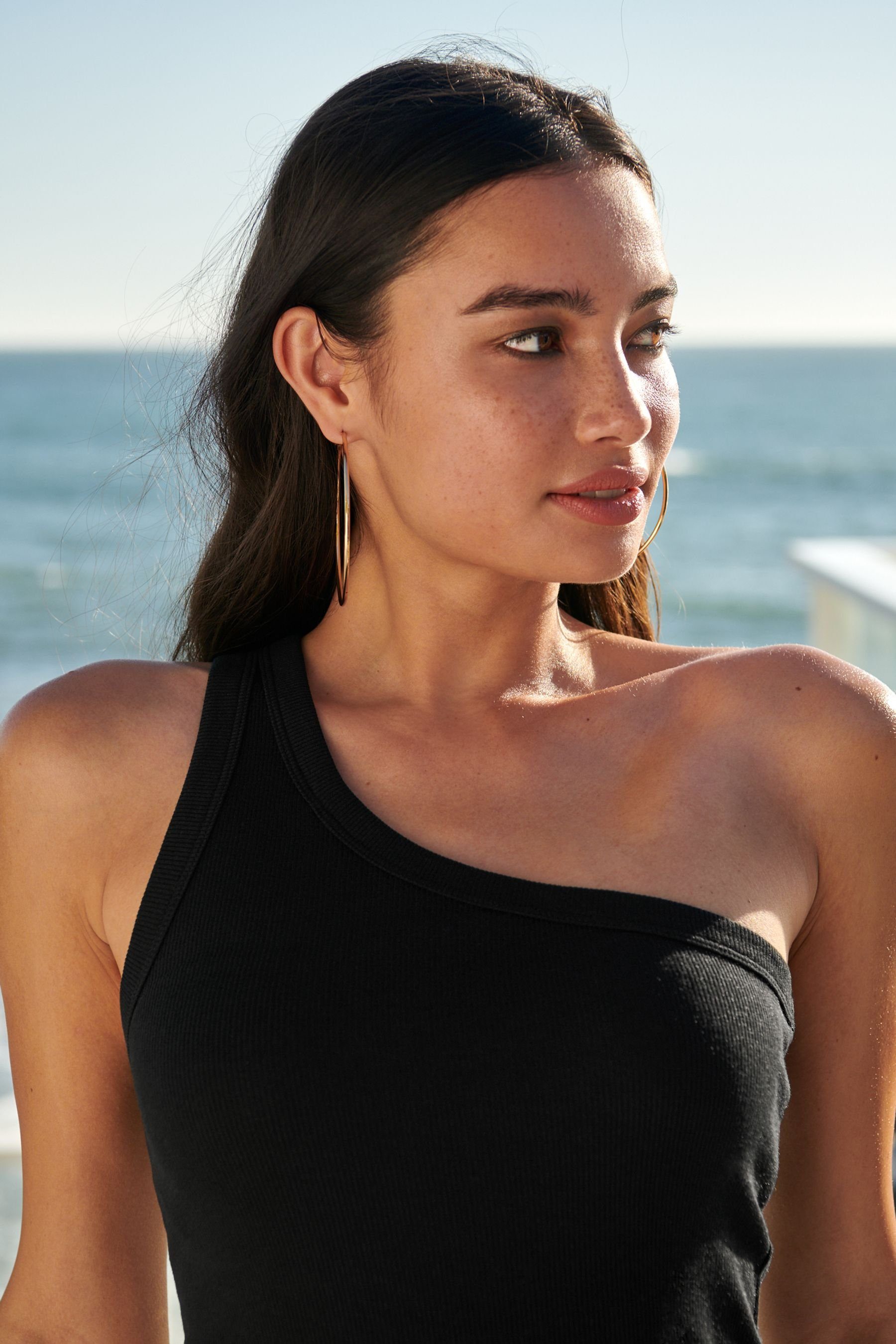 Next Trägertop Geripptes One-Shoulder-Top (1-tlg) günstig online kaufen