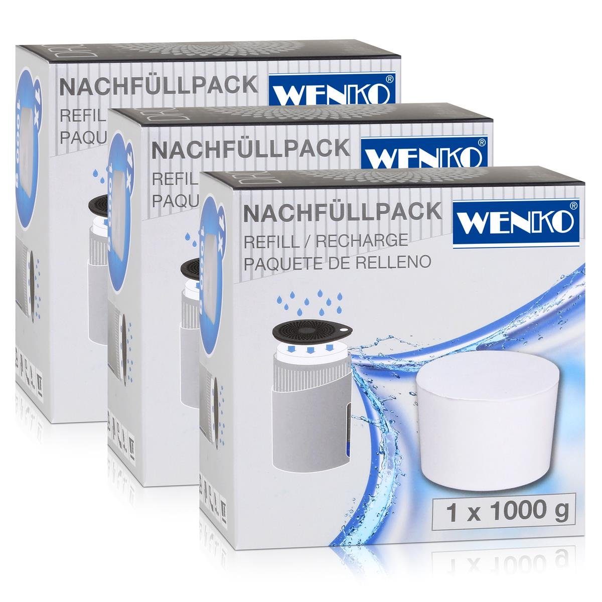 WENKO Luftentfeuchter Wenko 50270100 Design Raumentfeuchter Drop Nachfüller  1000g (3er Pack)