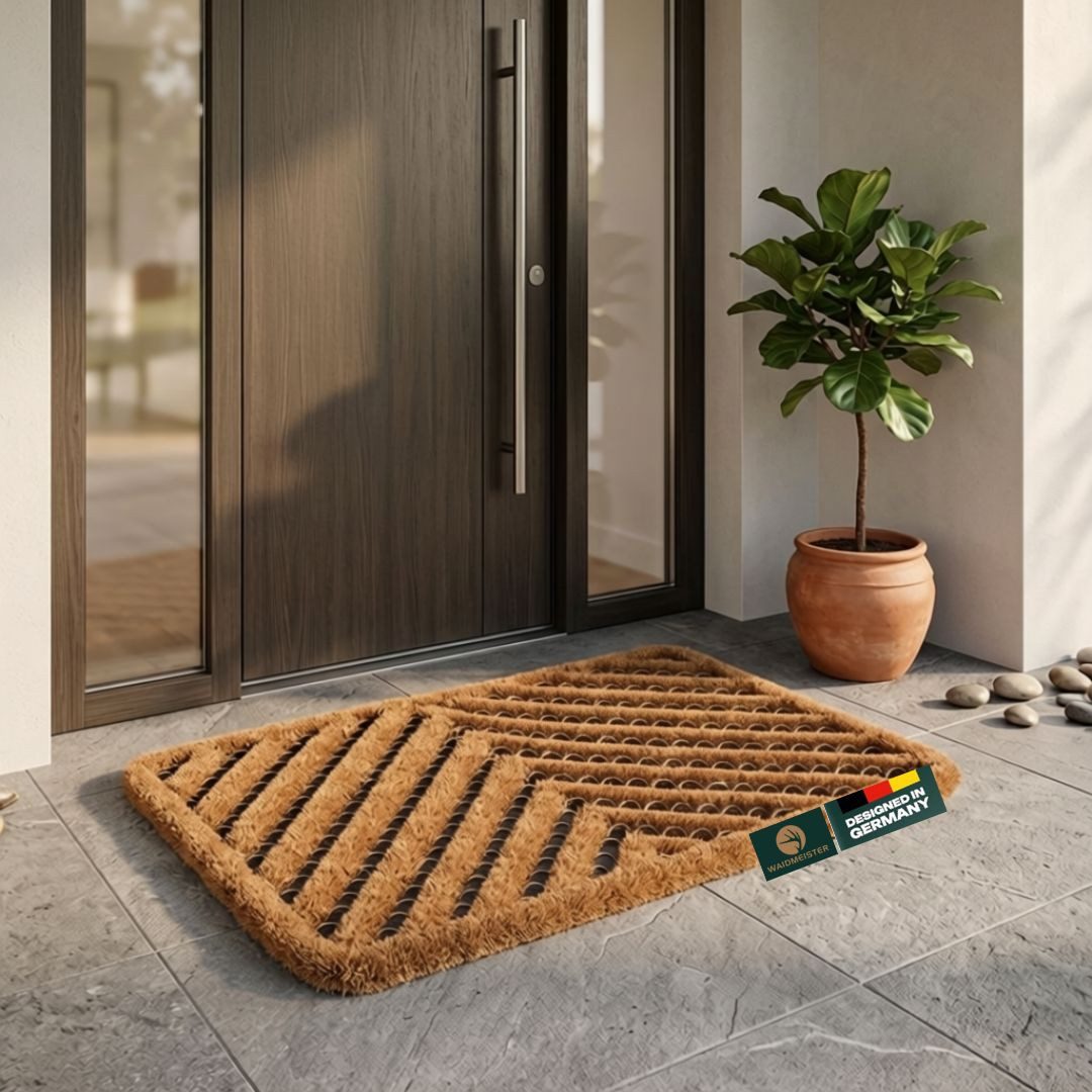 Waidmeister Fußmatte Fußmatte Kokos Außen 40x60 cm – Wetterfeste Schmutzfangmatte