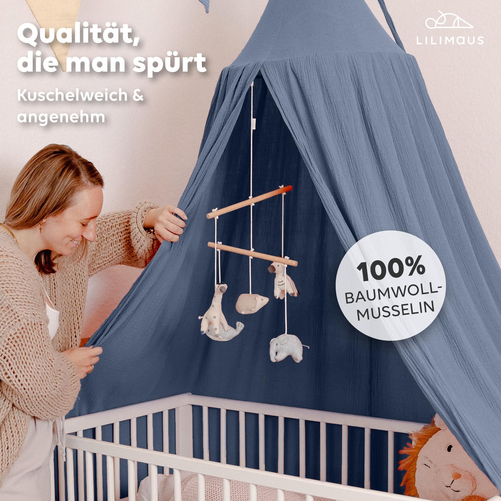 lilimaus Betthimmel Hochwertiger Baldachin Betthimmel für Baby- und Kinderb günstig online kaufen