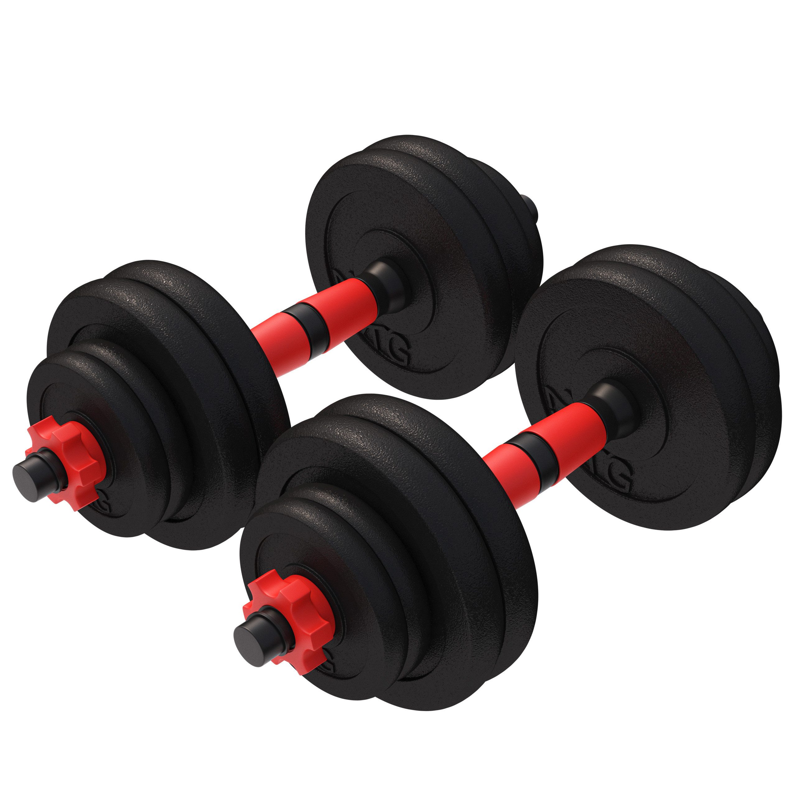 Hantel-Set Kurzhanteln 2er Set - 15kg/20kg/25kg/30kg Gewichte, Krafttraining